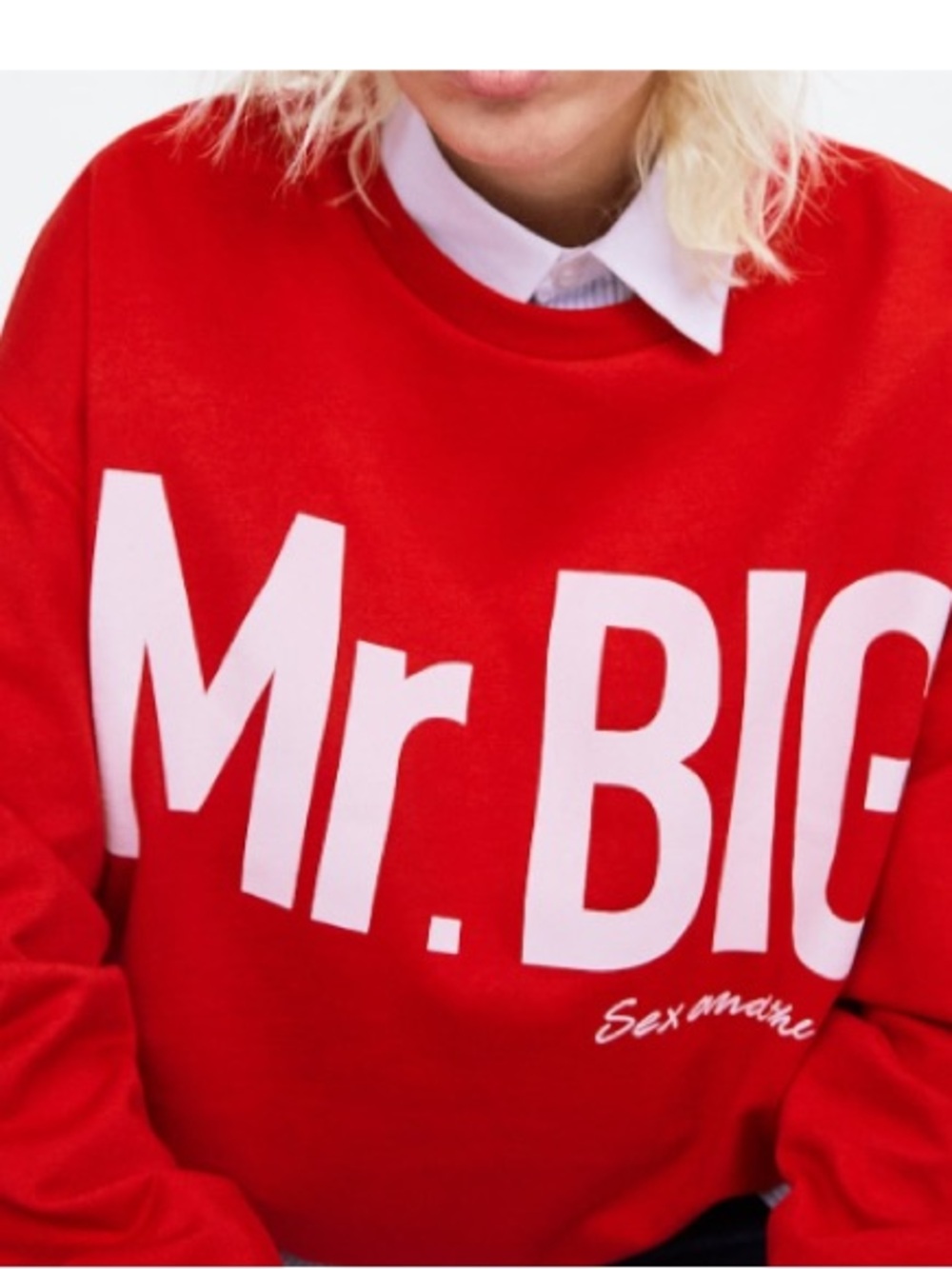 Zara Sex In The City Graphic Mr Big Sweatshirt Oversized Boyfriend Fit Bloggers - Picture 9 of 9